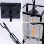 SZBZVIV.jpg SHENGYADI Modern Clear Crackled Glass Pendant Light - 3D Decorative