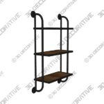 Black Afaf 3 Piece Tiered Shelf - 3D Decorative