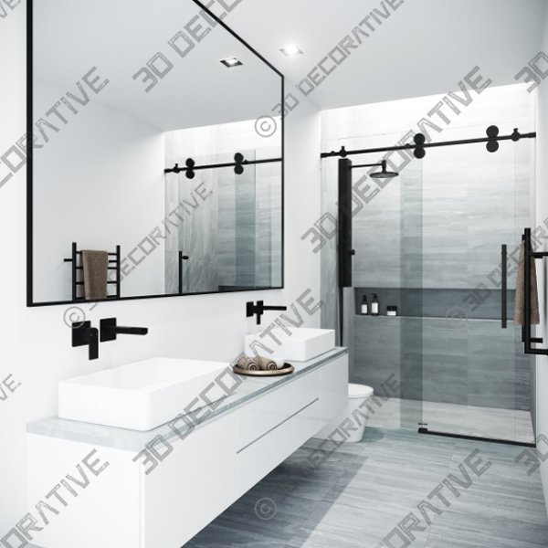 VIGO 60×74 Elan Frameless Sliding Shower Door