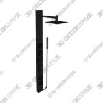 VG08017MB Sutton 58” Shower Panel with Fixed Shower Head