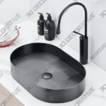 Bathroom Sinks Bowl Stainless Steel Bathroom Vanity Sink Black matt Vessel Sink