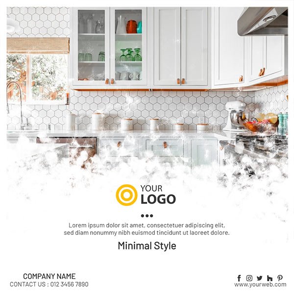 Modern Social Media Post Template for Interior Designer