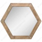 Stonebriar Decorative 24 Hexagon Hanging Wall Mirror