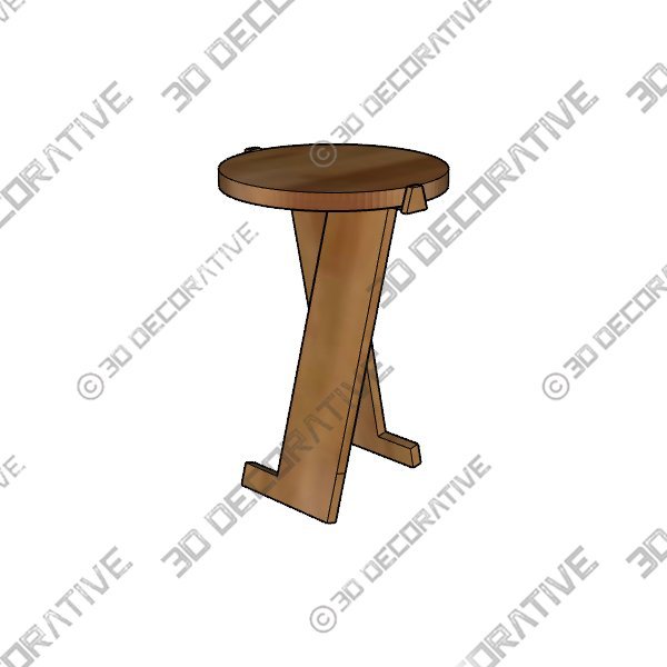 Aleksander Oniszh Pawn Stool - 3D Decorative