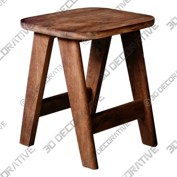 Iroko Low Stool