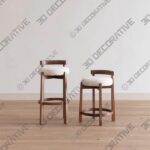 Cade Bar & Counter Stool - 3D Decorative