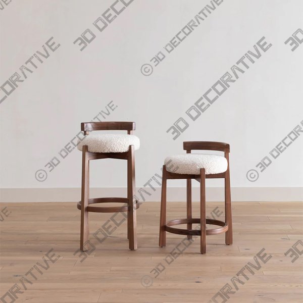 Cade Bar & Counter Stool - 3D Decorative