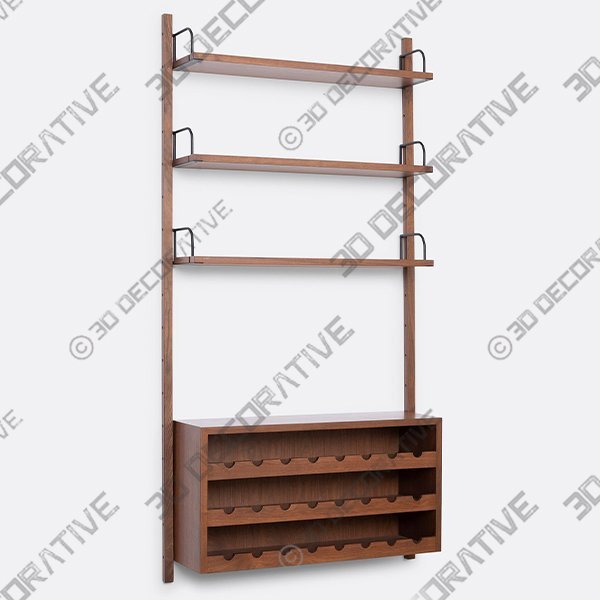 Hart Modular Single Wine Storage System - 3D Decorative