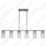 TODOLUZ 6 Light Island Pendant Lighting Nickel - 3D Kitchen Models for 2020 Design - 3D Decorative