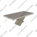 Durant 84" Dining Table - 3D Decorative