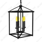 Top Lighting Antique Black Finish 4-Light - 3D Decorative