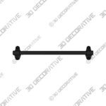 Tolson Single Towel Bar - 24"  - 3D Decorative