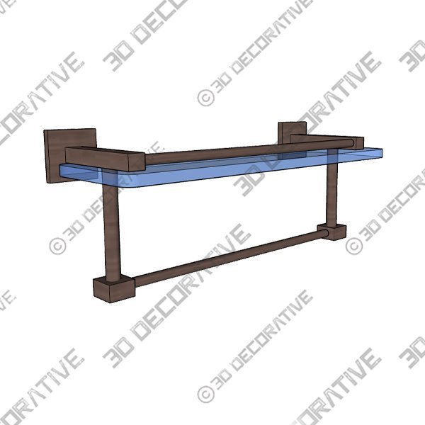 Haranu Bracket Shelf with Towel Bar