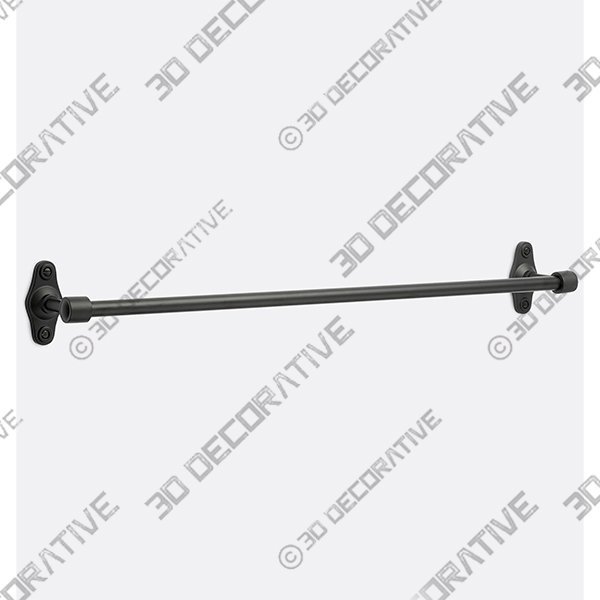 Tolson Single Towel Bar - 24" - 3D Decorative