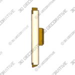 George Kovacs Tube Gold 20 1/2" Wide Bathroom Vanity Light - 3D Decorative