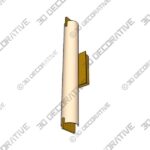 George Kovacs Tube Gold 20 1/2" Wide Bathroom Vanity Light - 3D Decorative