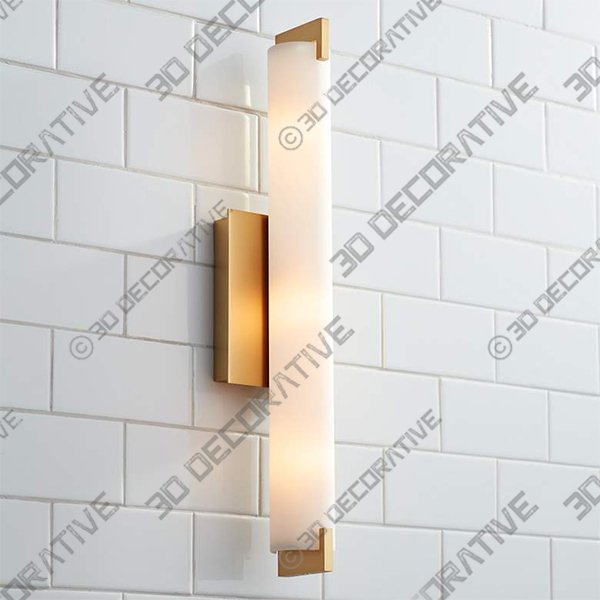 George Kovacs Tube Gold 20 1/2" Wide Bathroom Vanity Light - 3D Decorative