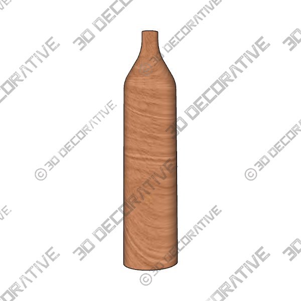 Unfinished Blank Wooden Vase Flower Vase - 3D Decorative