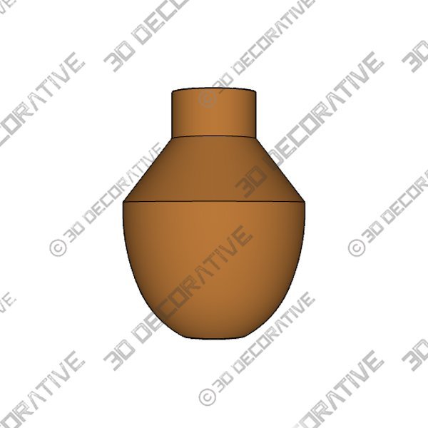 Al Centro Egeo Vase - 3D Decorative