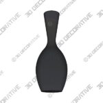 Black Large Ceramic Vase - 3D Decorative