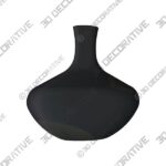 Black Ceramic Vase - 3D Decorative