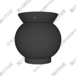 VICTORIA BLACK TERRACOTTA VASE