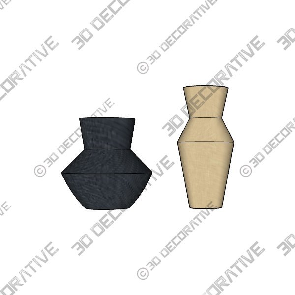 Asher Ceramic Vases - 3D Decorative