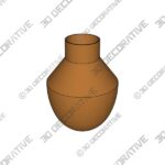 Al Centro Egeo Vase - 3D Decorative