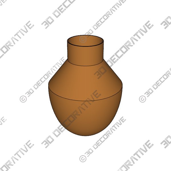 Al Centro Egeo Vase - 3D Decorative