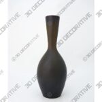 Black Large Ceramic Vase - 3D Decorative