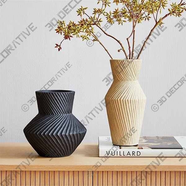 Asher Ceramic Vases - 3D Decorative