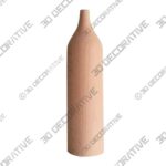 Unfinished Blank Wooden Vase Flower Vase - 3D Decorative