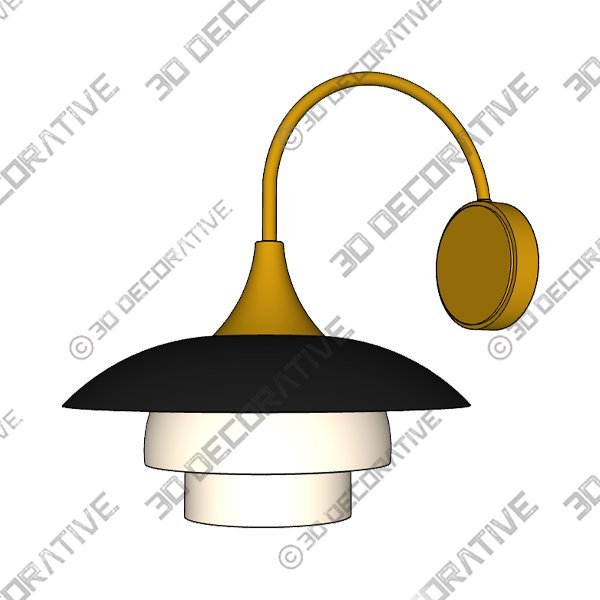 Barron Wall Sconce - 3D Decorative