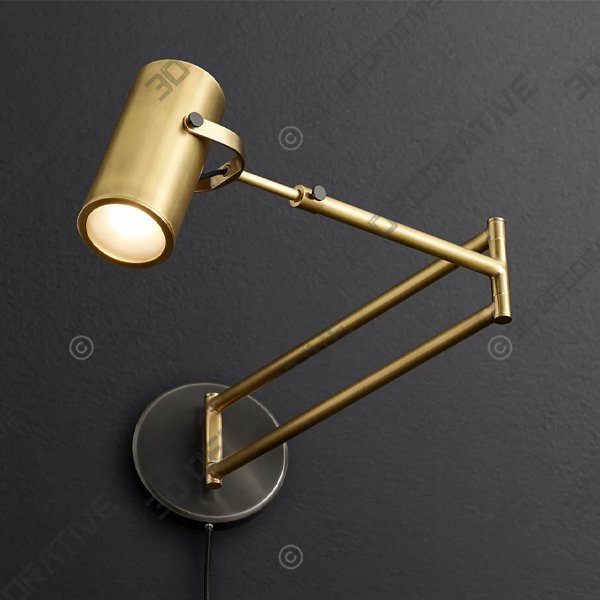 CHAMPEAUX SWING-ARM SCONCE - 3D Decorative