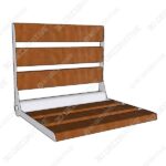 Wood Shower Bench Seat - Wooden Texture