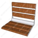 Wood Shower Bench Seat - Wooden Texture