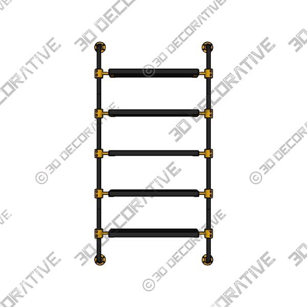 Amuneal's Loft 2 Post with Formed Returns - 3D Decorative