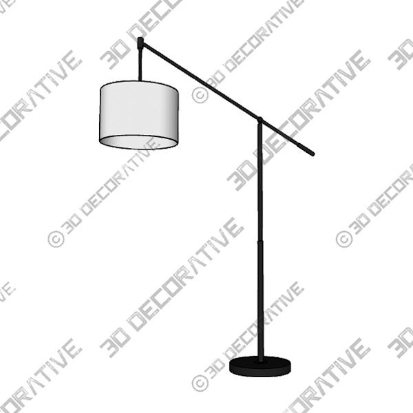 Antoninette 63″ Reading Floor Lamp - 3D Decorative