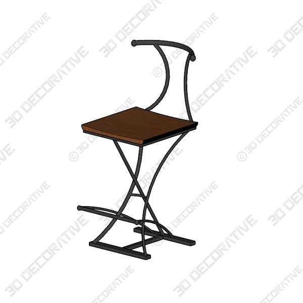 Bar-Stool-1-600x600-1.jpg Bar Stool - 3D Decorative