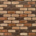 Brick Wall Brown 1 - Wooden Texture - 3D Decorative