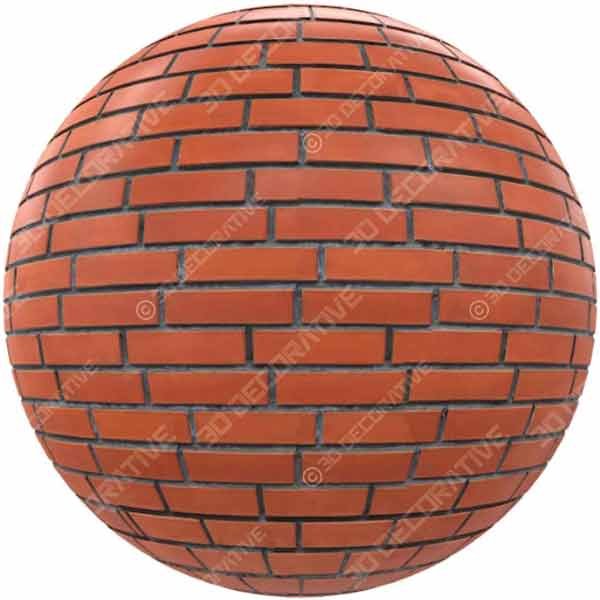 Brick Wall Red 1 - 3D Decorative