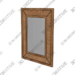 Mirror-1-11.jpg 35 X 28 Inch Rectangle Rattan Wall Mirror - 3D Decorative