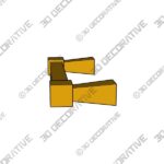 Handle-3-4.jpg 4″ MANSION SATIN BRASS HANDLE - 3D Decorative