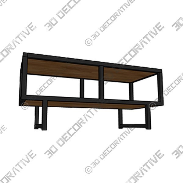 Aalanah Sled Coffee Table with Storage - 3D Decorative