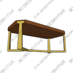 4_600x600-8-2.png Abrielle Cross Legs Coffee TableĀ - 3D Decorative