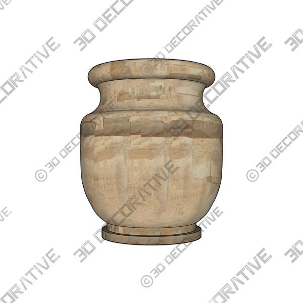 Aisley Wooden VaseĀ - 3D Decorative