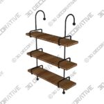 Arul 3 Piece Tiered Shelf - 3D Decorative