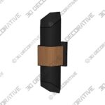 Light-2-3-6.jpg Betton Single Light Novelty Outdoor Aluminum LED Wall Light - 3D Decorative