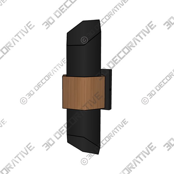 Betton Single Light Novelty Outdoor Aluminum LED Wall Light - 3D Decorative