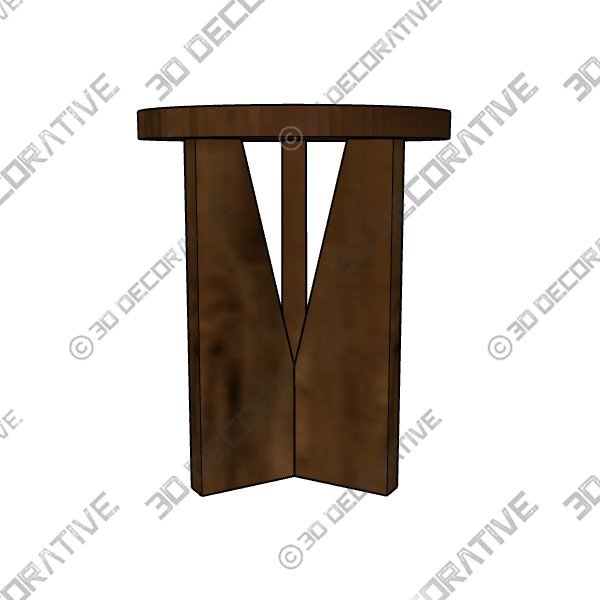 Bodiam Pedestal Nesting TablesĀ - 3D Decorative